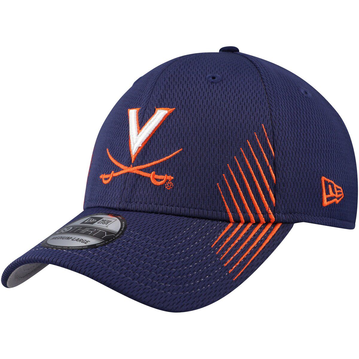 NCAA Virginia Cavaliers Active Slash Sides 39THIRTY Flex Hat