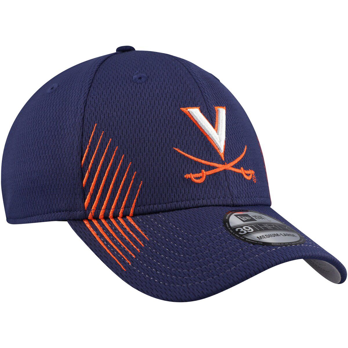 NCAA Virginia Cavaliers Active Slash Sides 39THIRTY Flex Hat