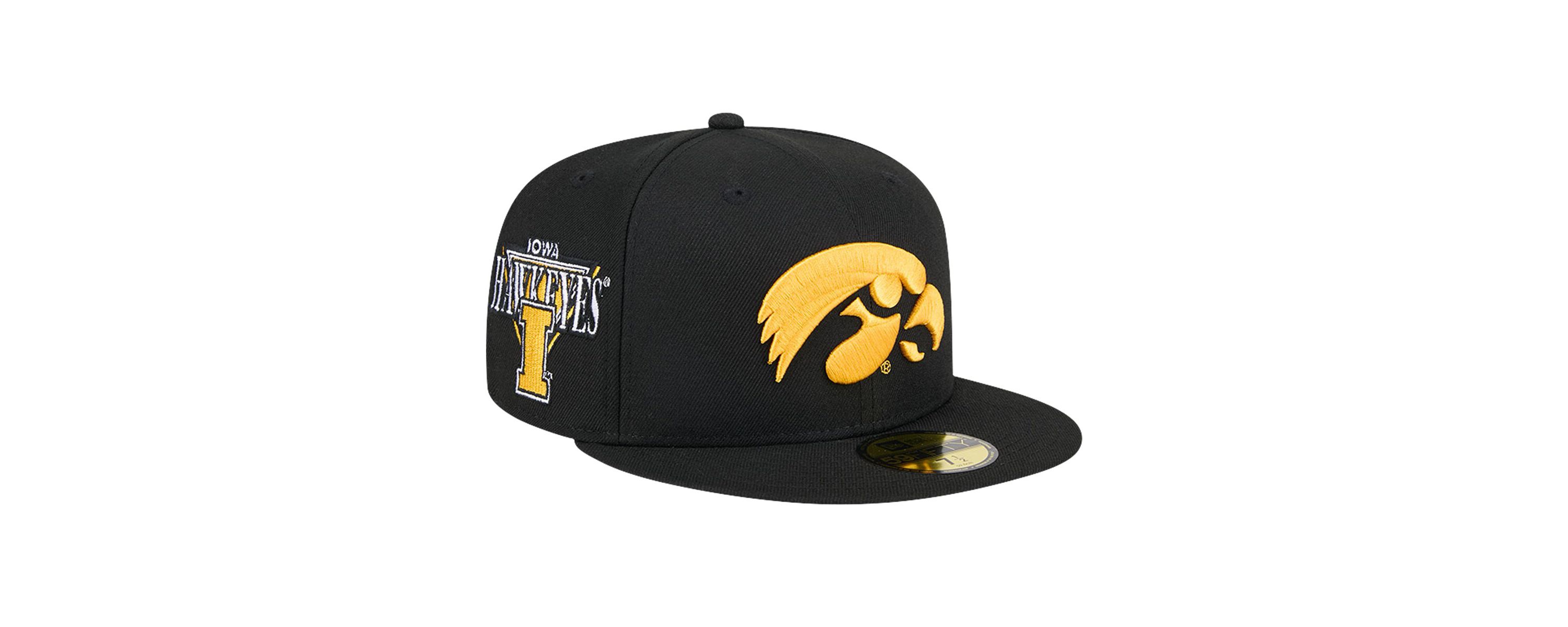 NCAA Iowa Hawkeyes Throwback 59FIFTY Fitted Hat