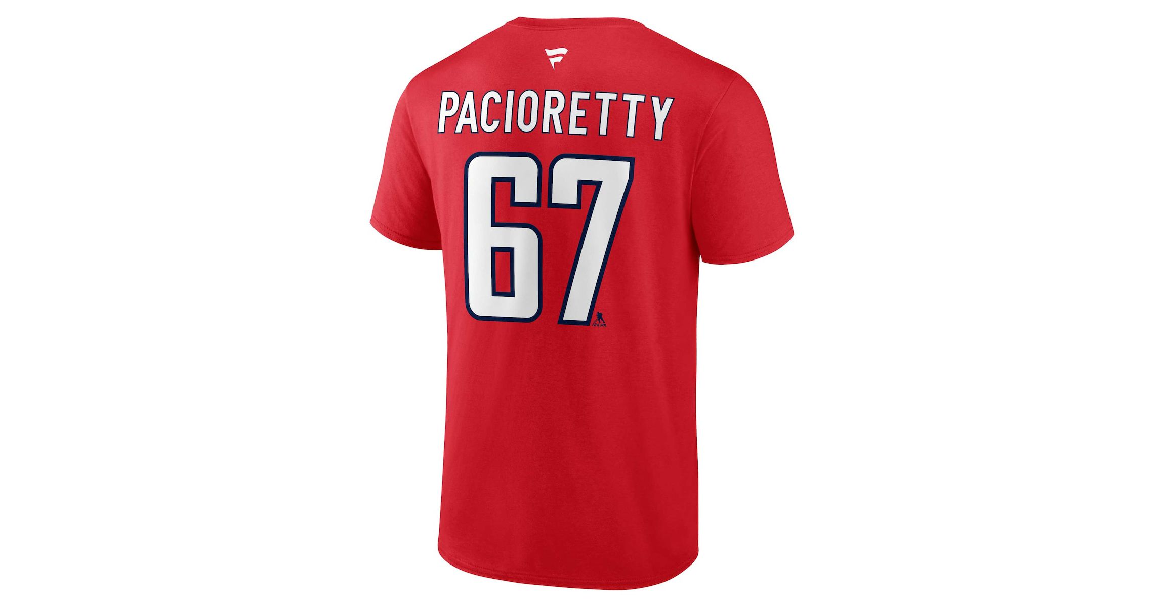 NHL Fanatics Max Pacioretty Washington Capitals Authentic Stack Name & Number T-Shirt