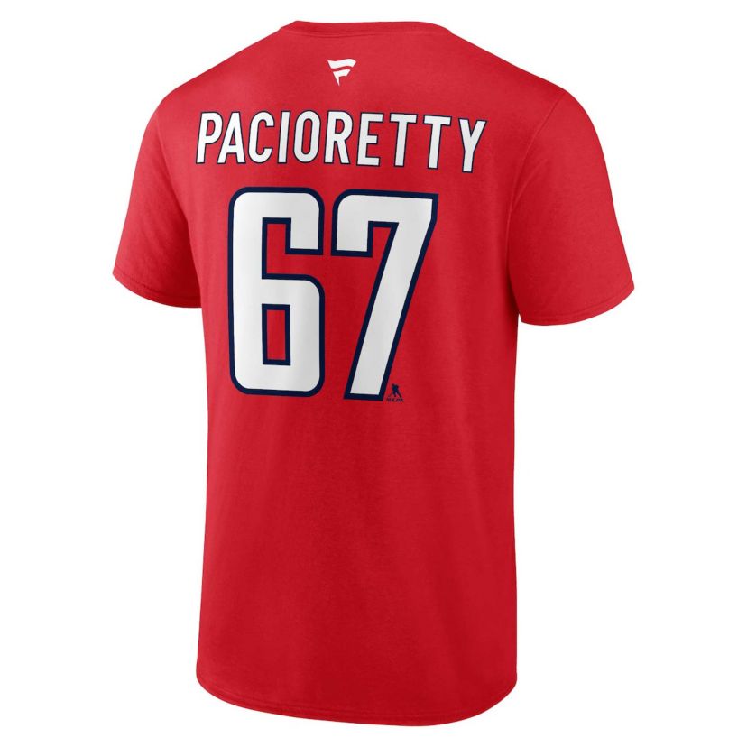 NHL Fanatics Max Pacioretty Washington Capitals Authentic Stack Name & Number T-Shirt