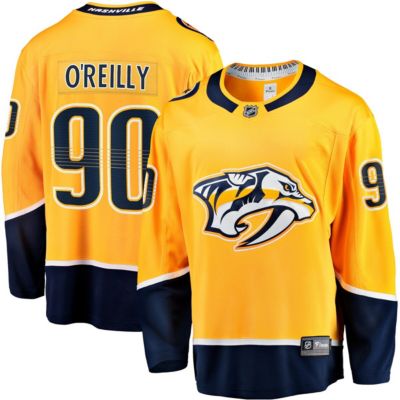 Men's NHL Fanatics Ryan O'Reilly Nashville Predators Home Breakaway Jersey, Yellow, Large