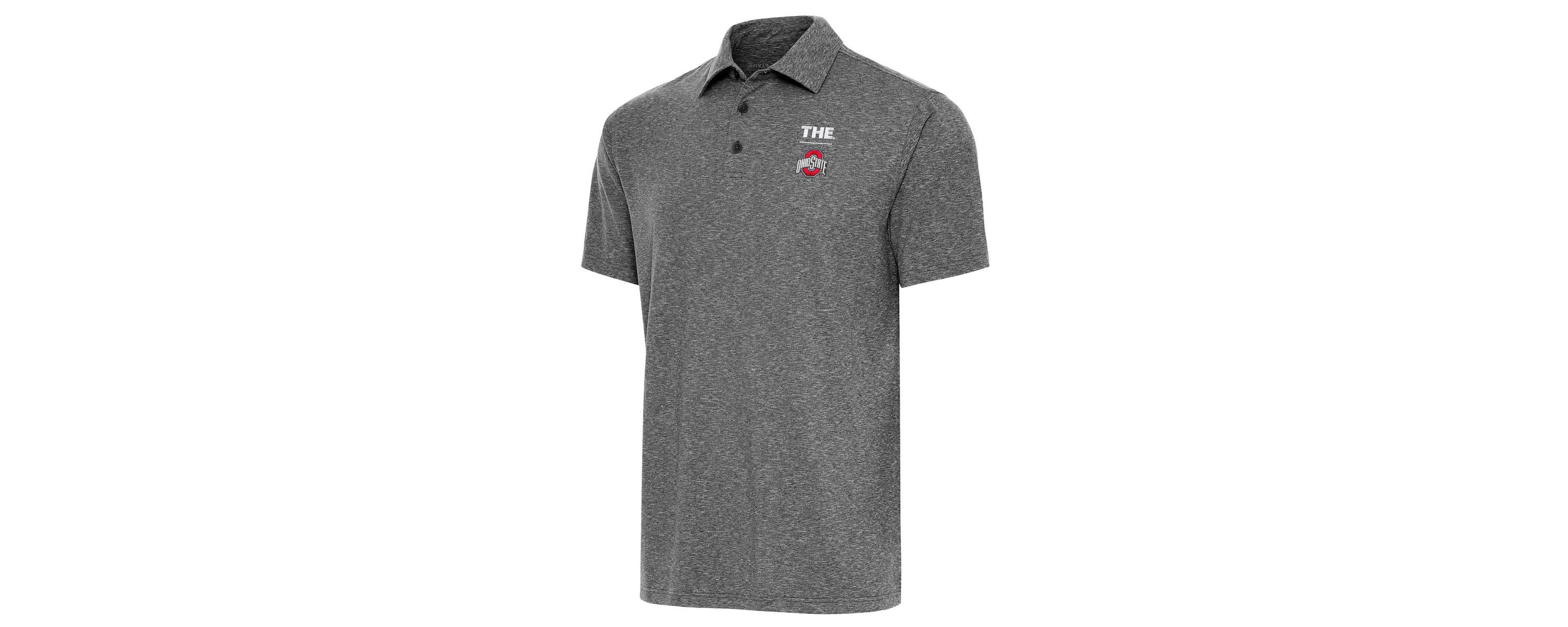 NCAA Heather Ohio State Buckeyes THE Par 3 Polo