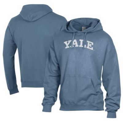 ComfortWash Men's NCAA Yale Bulldogs Lightweight Fleece Pullover Hoodie