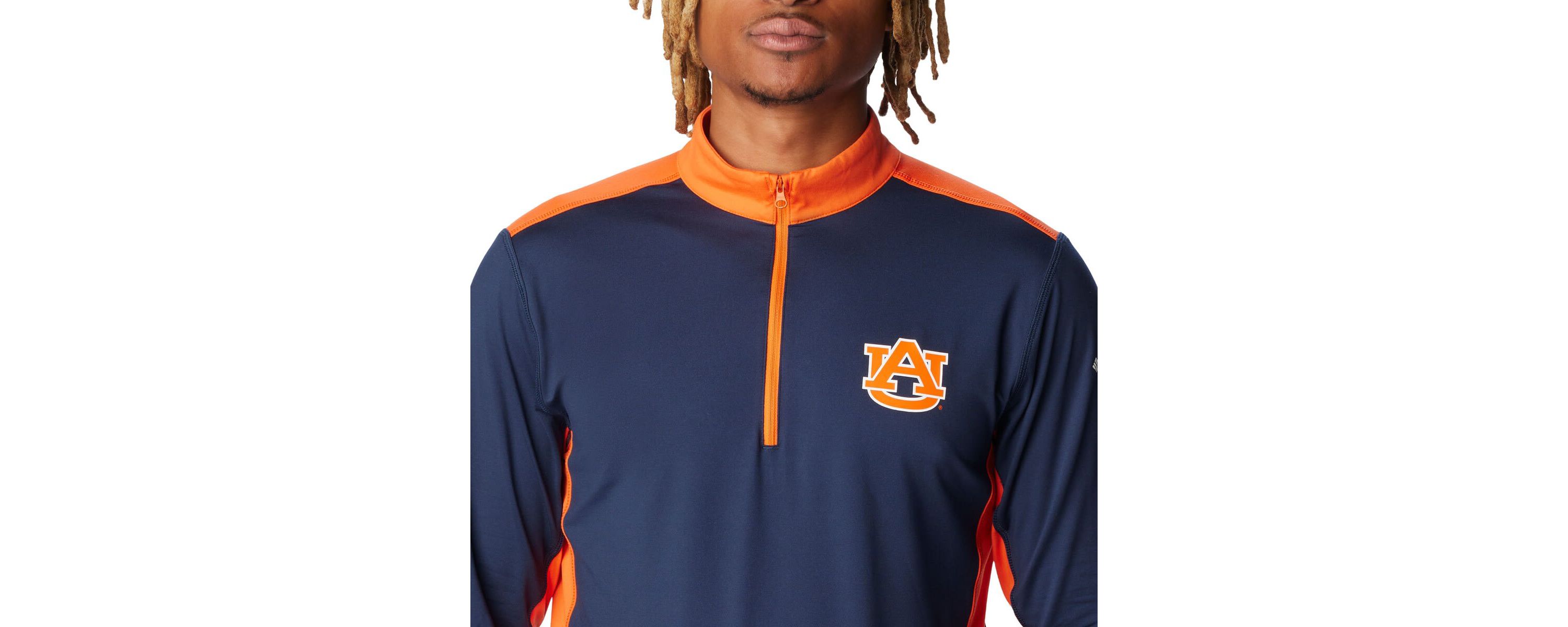 NCAA Auburn Tigers Tech Trail™ Omni-Shade Quarter-Zip Top