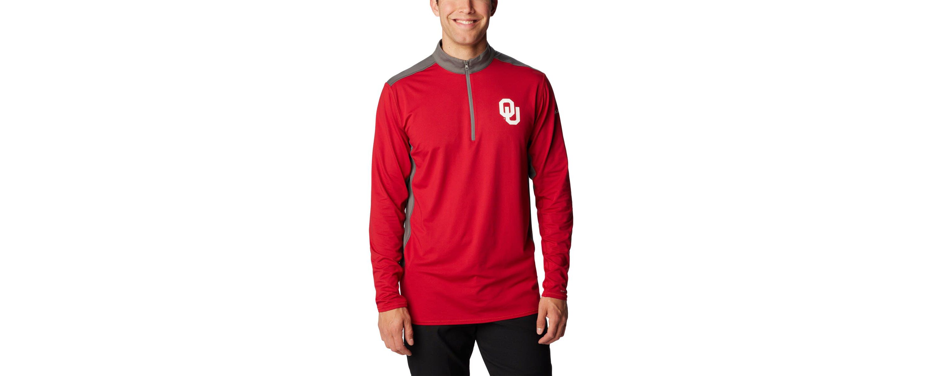 NCAA Oklahoma Sooners Tech Trail™ Omni-Shade Quarter-Zip Top