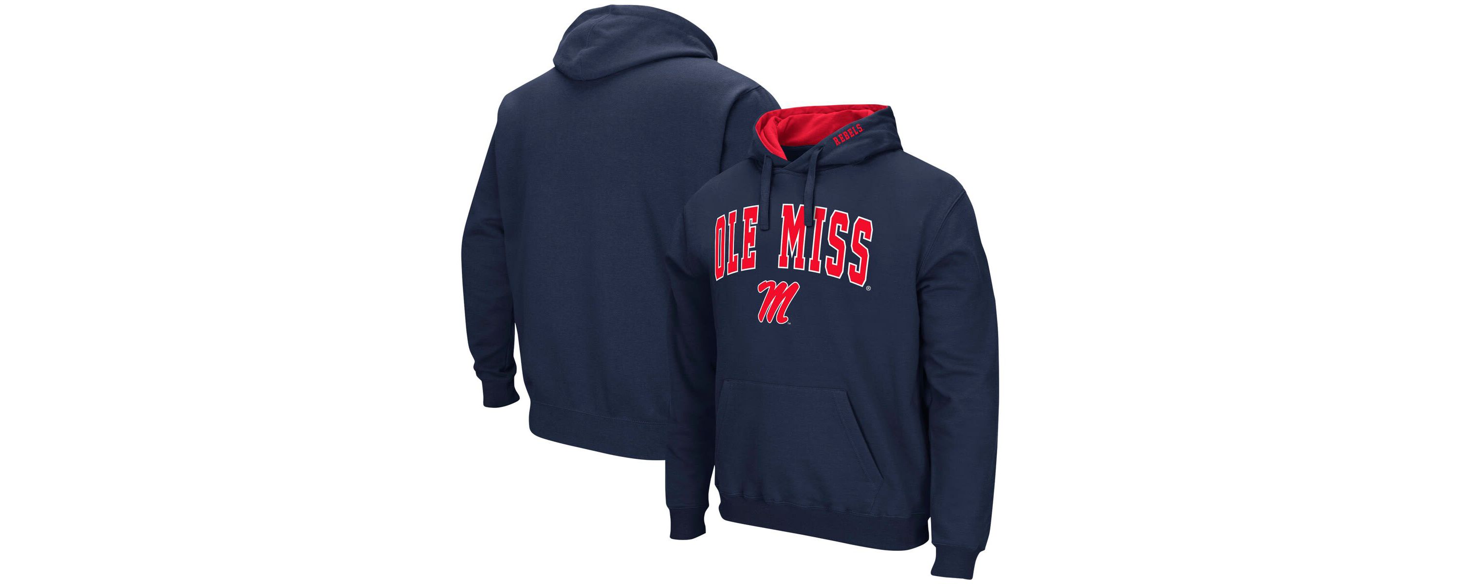 NCAA Ole Miss Rebels Arch & Logo 3.0 Pullover Hoodie