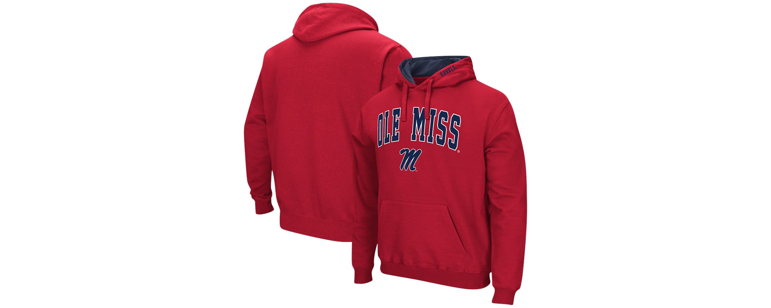 NCAA Ole Miss Rebels Arch & Logo 3.0 Pullover Hoodie