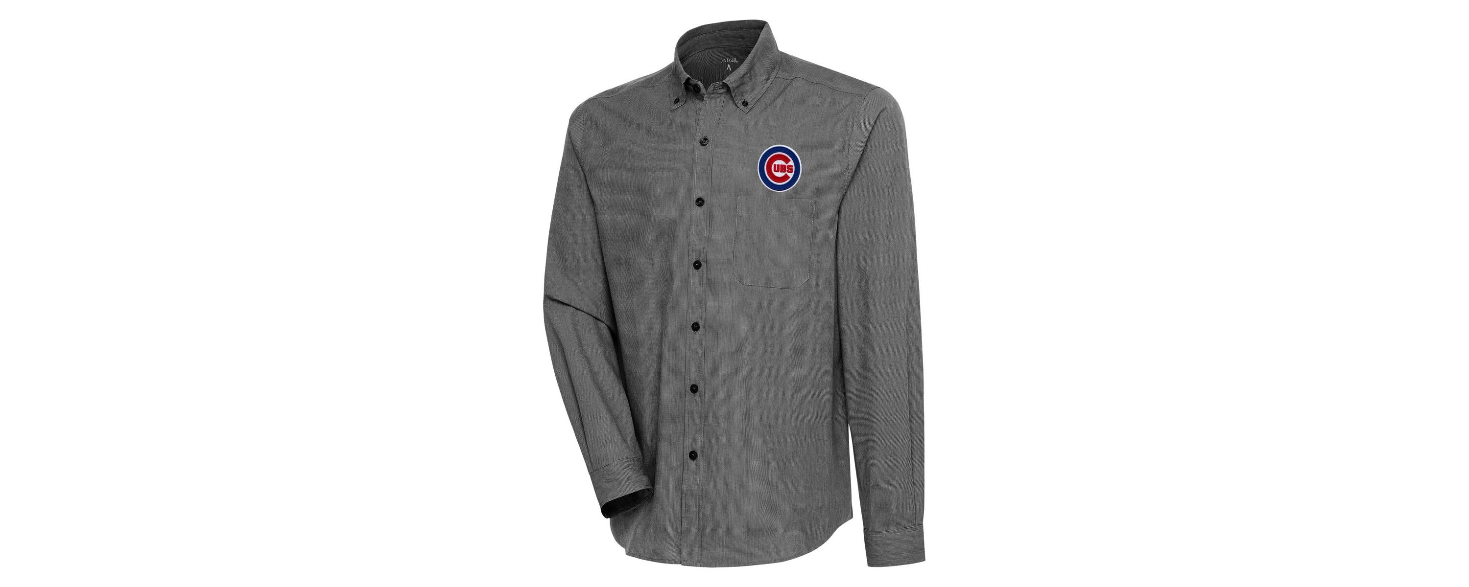 MLB Chicago Cubs Compression Long Sleeve Button-Down Shirt