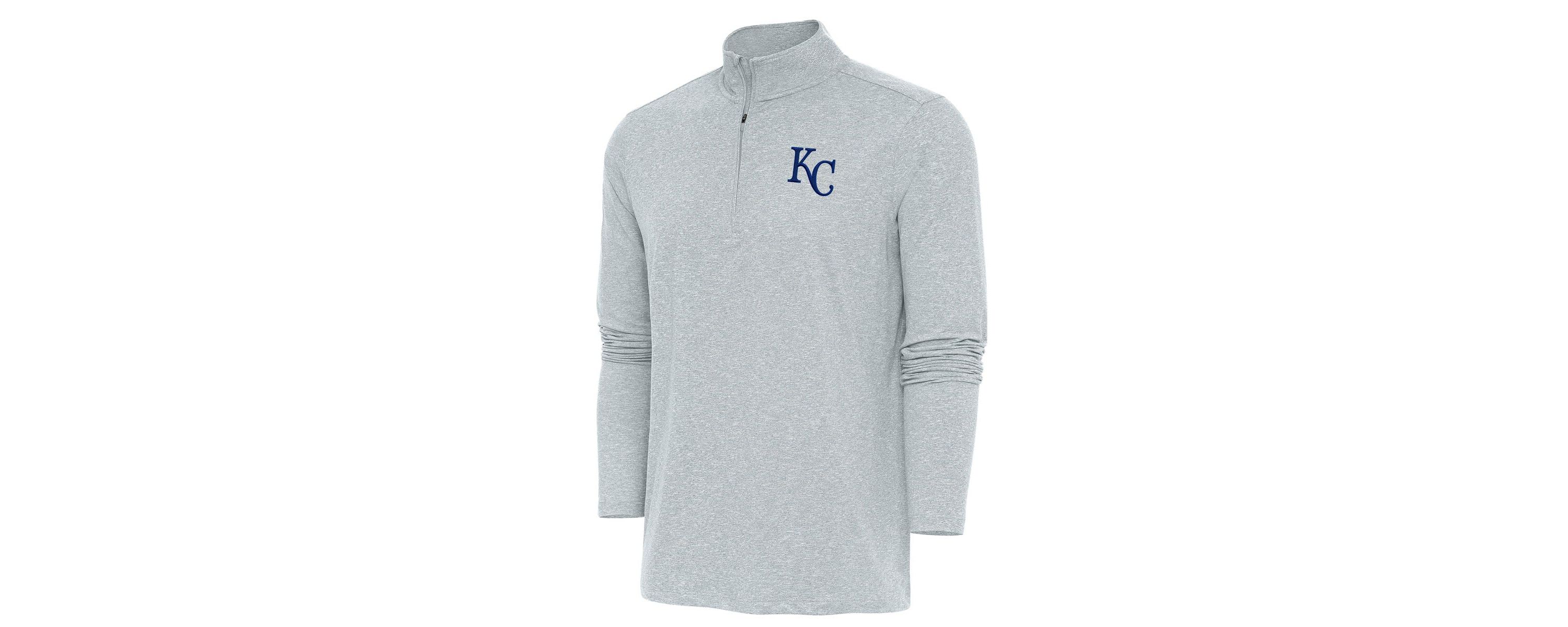 MLB Kansas City Royals Hunk Quarter-Zip Pullover Top