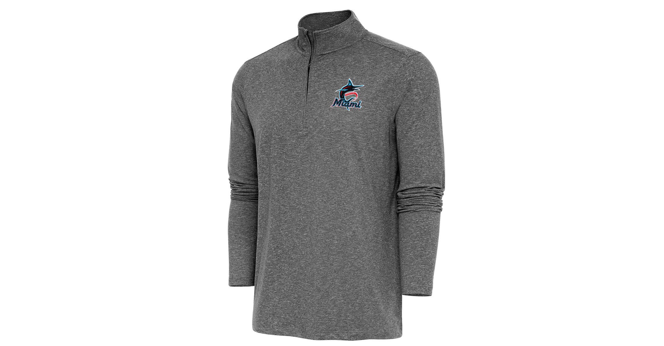 MLB Miami Marlins Hunk Quarter-Zip Pullover Top