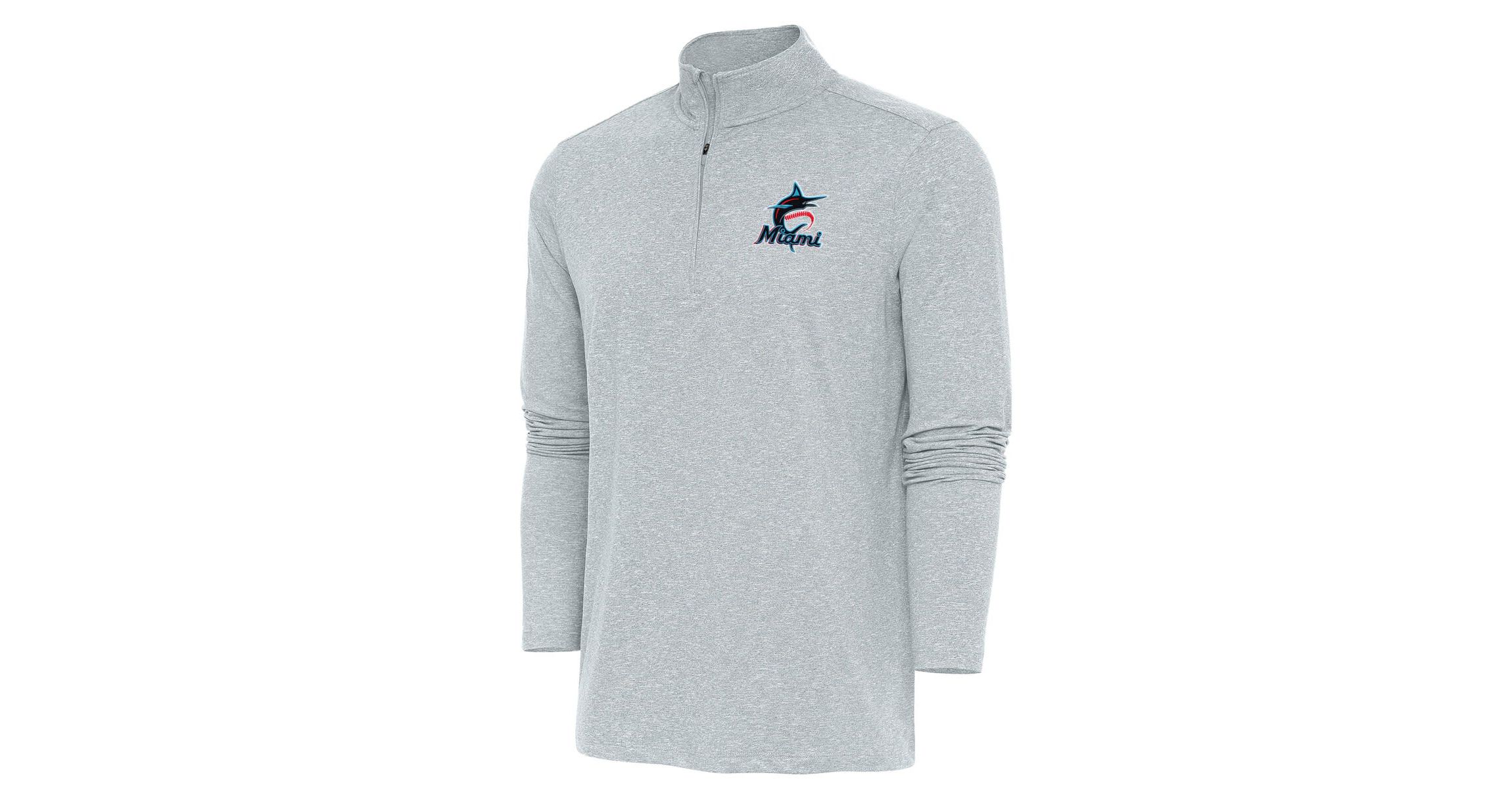 MLB Miami Marlins Hunk Quarter-Zip Pullover Top