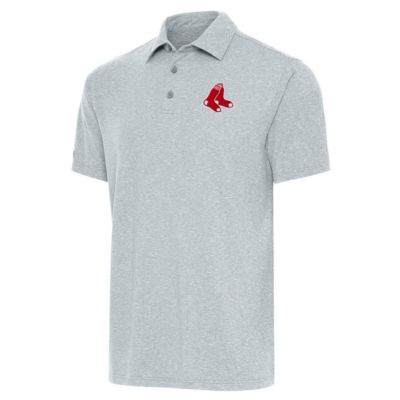 Antigua Men's Boston Red Sox MLB Boston Sox Par Polo, Gray, 3XL
