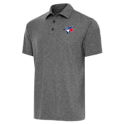Antigua Men's Toronto Blue Jays MLB Toronto Jays Par Polo, Black, 3XL