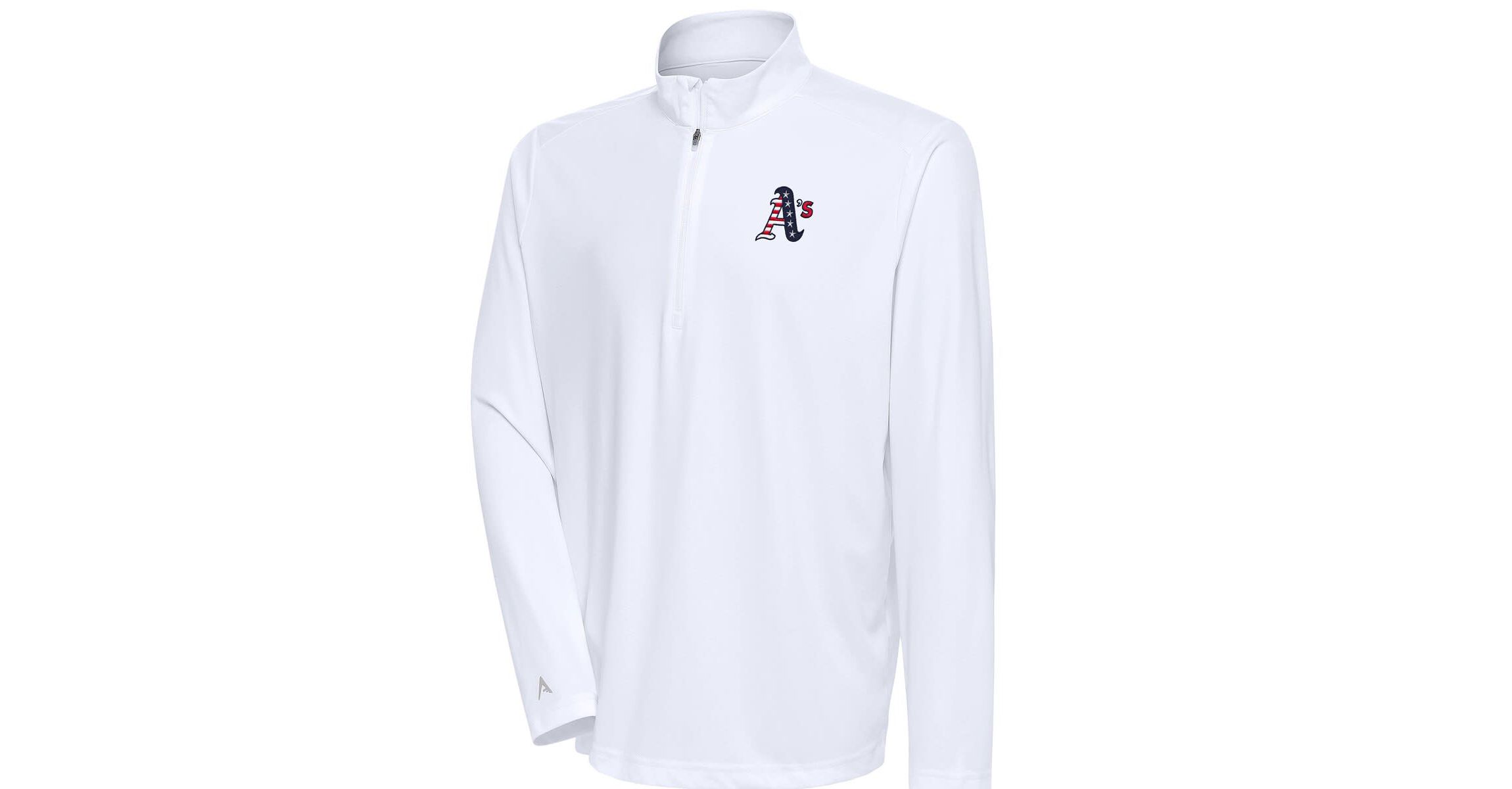 Oakland Athletics MLB Athletics Patriotic Tribute Quarter-Zip Pullover Top