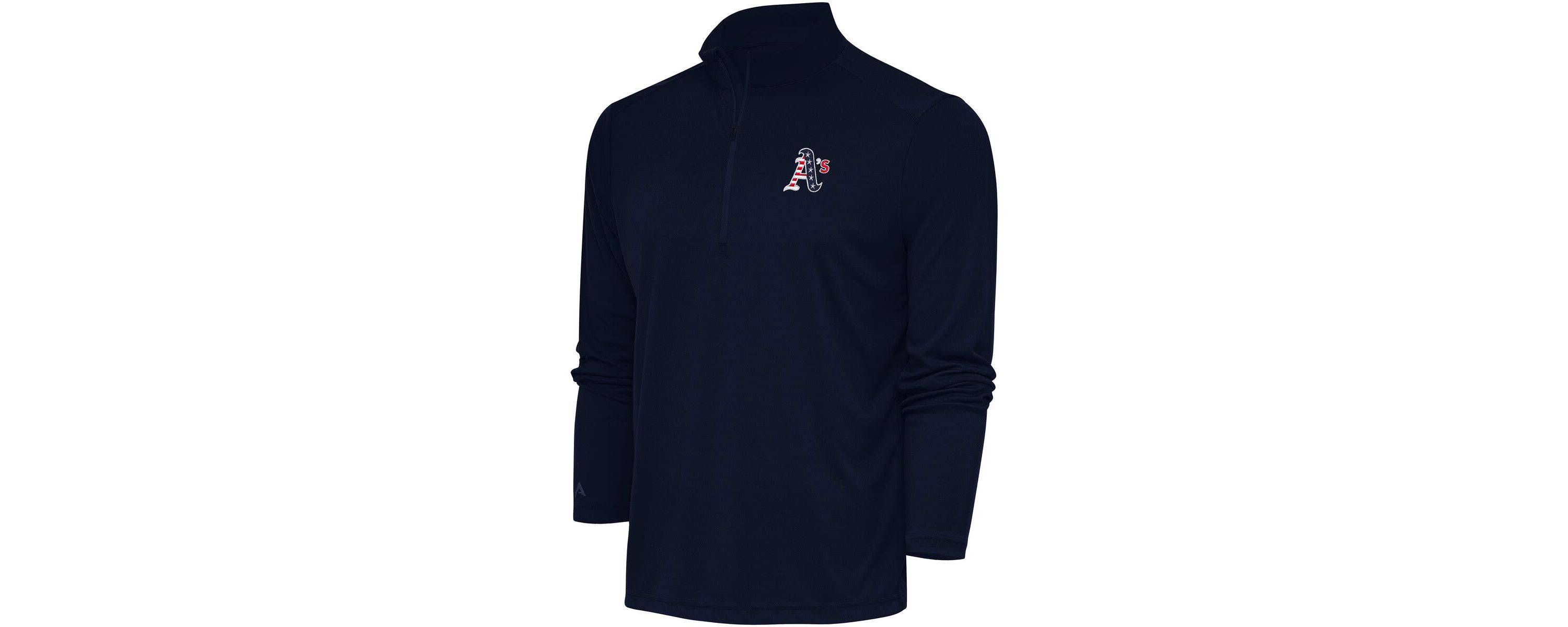 Oakland Athletics MLB Athletics Patriotic Tribute Quarter-Zip Pullover Top