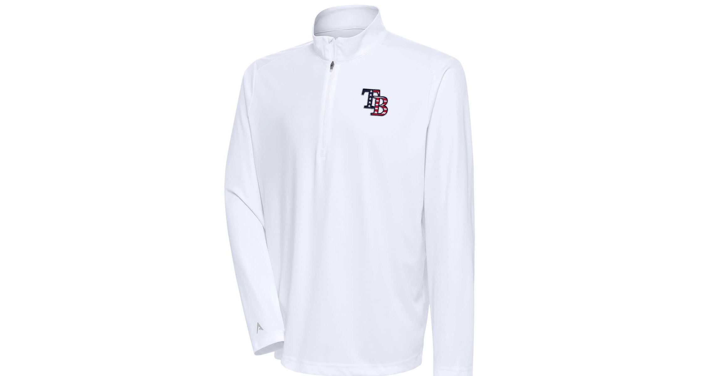 MLB Tampa Bay Rays Patriotic Tribute Quarter-Zip Pullover Top
