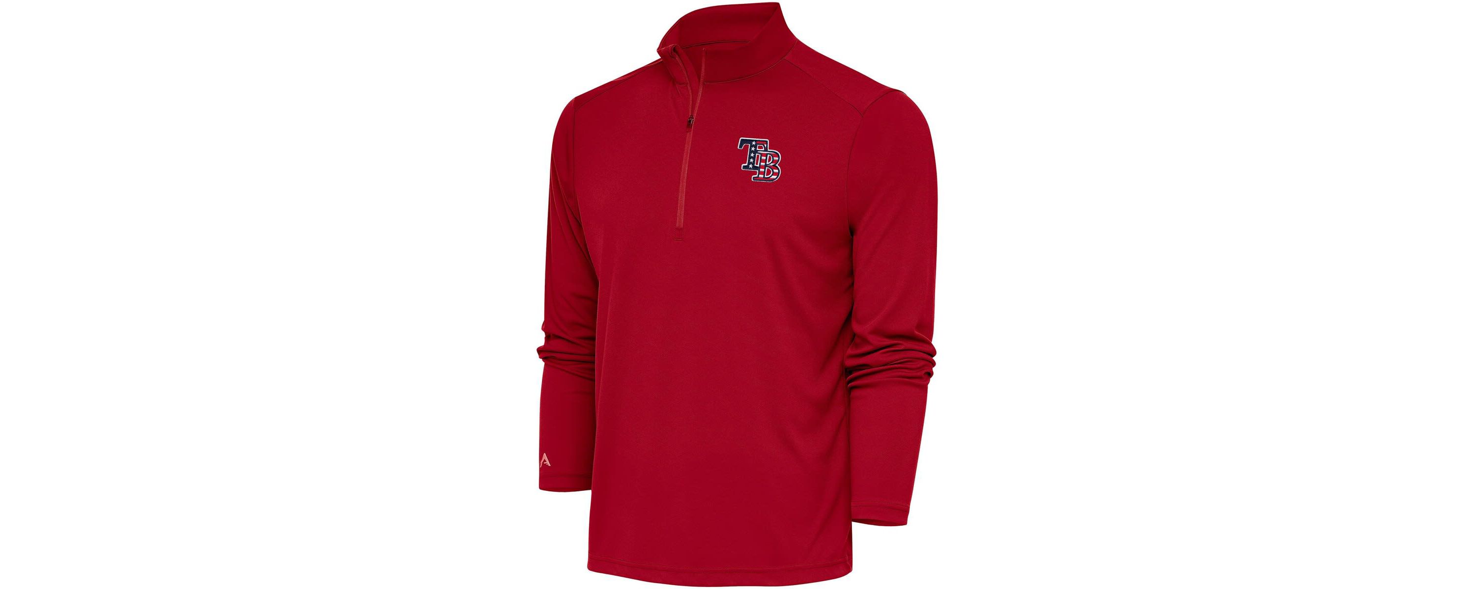 MLB Tampa Bay Rays Patriotic Tribute Quarter-Zip Pullover Top