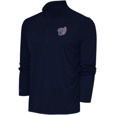 Antigua Men's MLB Washington Nationals Patriotic Tribute Quarter-Zip Pullover Top