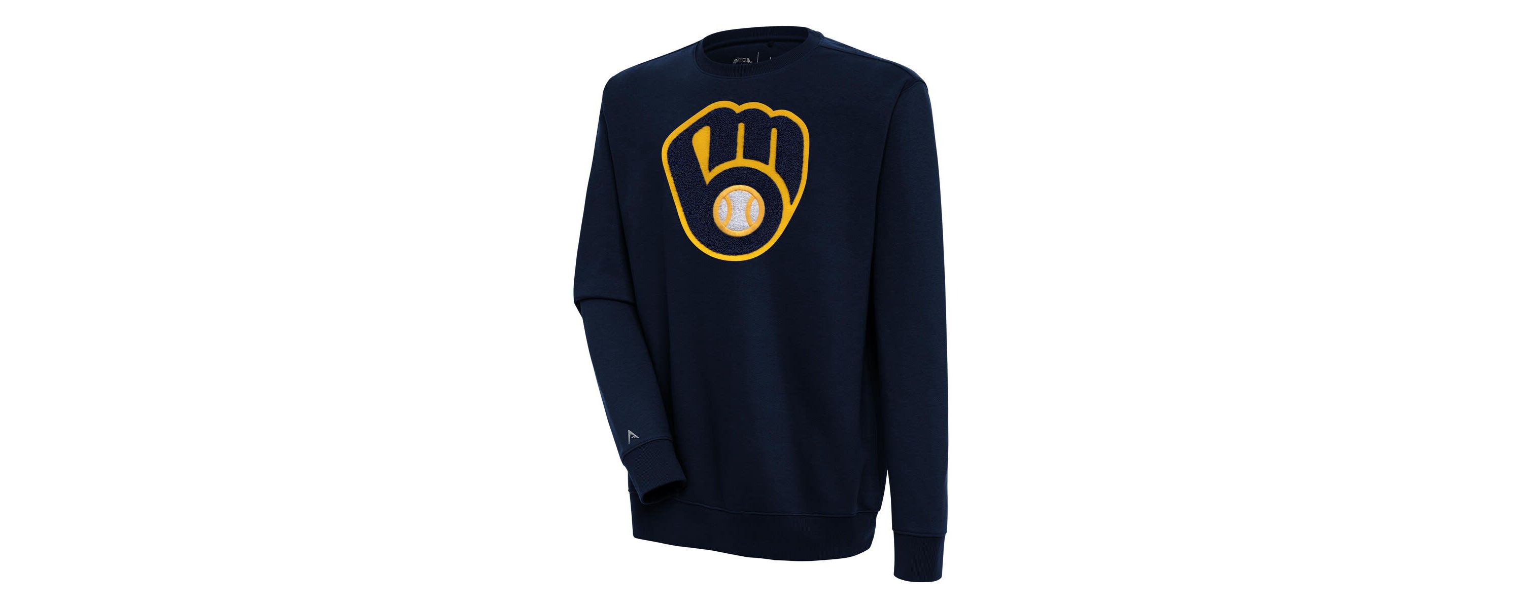 MLB Milwaukee Brewers Victory Crewneck Chenille Pullover Sweatshirt