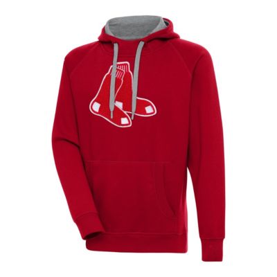 Antigua Men's Boston Red Sox MLB Boston Sox Victory Chenille Pullover Hoodie, 5XL