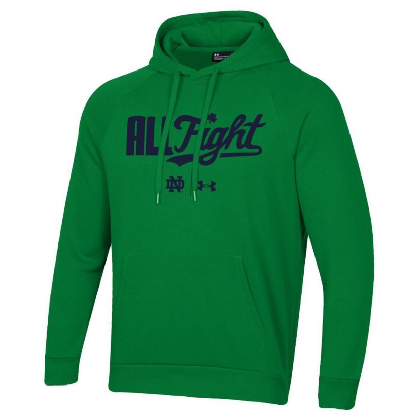 NCAA Under Armour Notre Dame Fighting Irish All Fight Raglan Pullover Hoodie