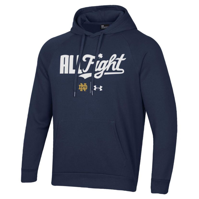 NCAA Under Armour Notre Dame Fighting Irish All Fight Raglan Pullover Hoodie