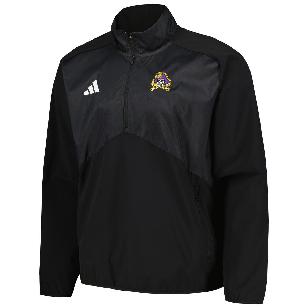 East Carolina Pirates NCAA ECU Pirates Sideline AEROREADY Raglan Quarter-Zip Jacket