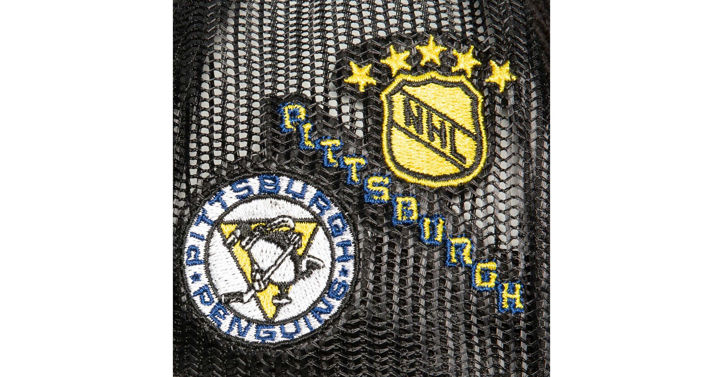 NHL Pittsburgh Penguins Times Up Classic Script Cord Trucker Adjustable Hat