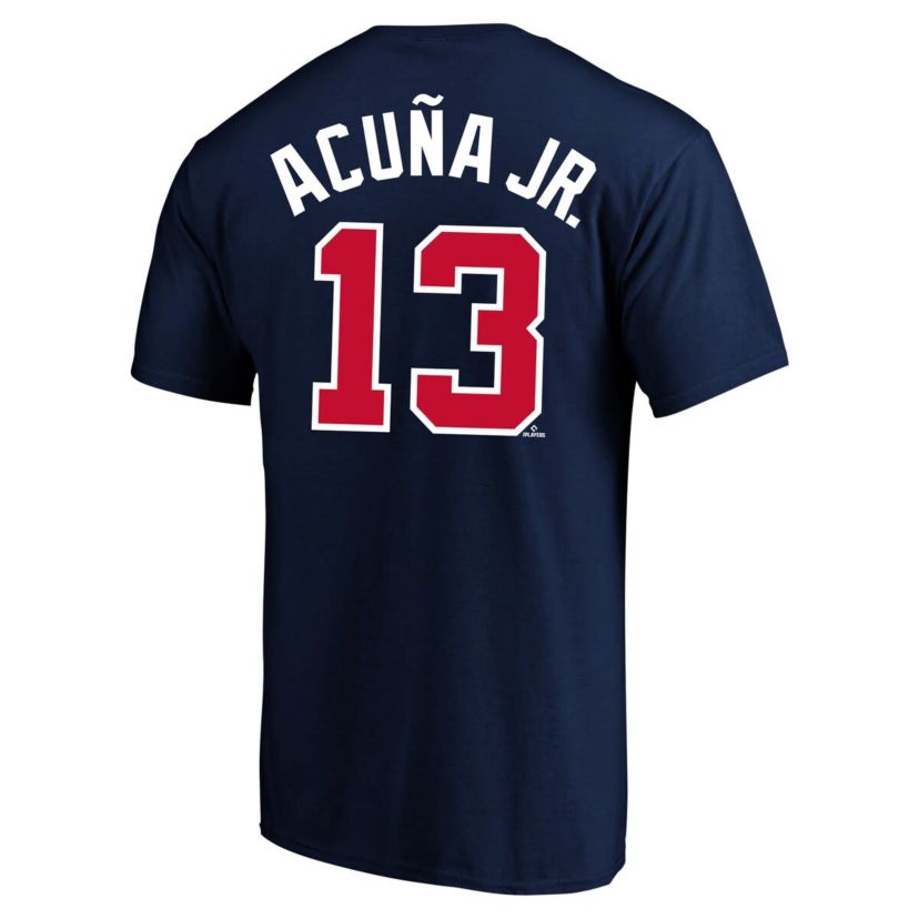 MLB Fanatics Ronald Acuña Jr. Atlanta Braves Big & Tall Name & Number T-Shirt