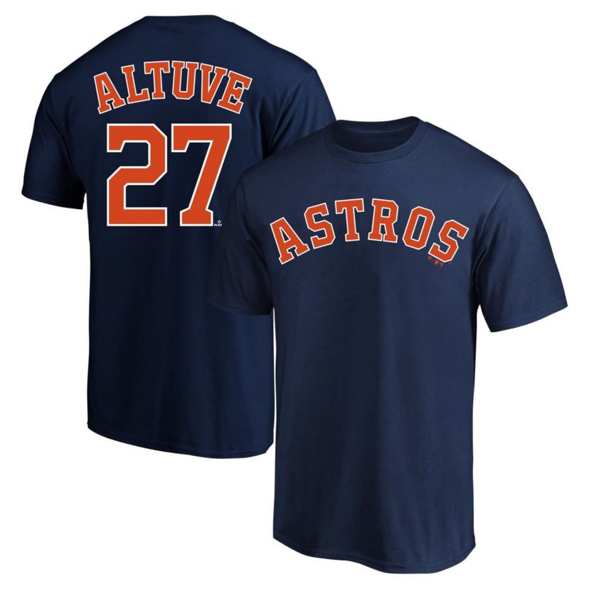 MLB Fanatics Jose Altuve Houston Astros Big & Tall Name & Number T-Shirt