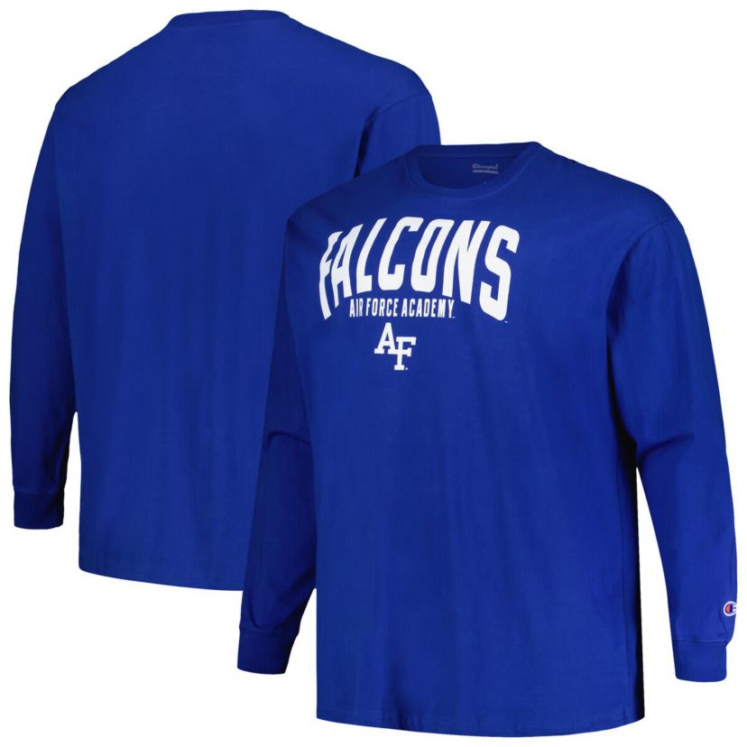 NCAA Air Force Falcons Big & Tall Color Arch Long Sleeve T-Shirt