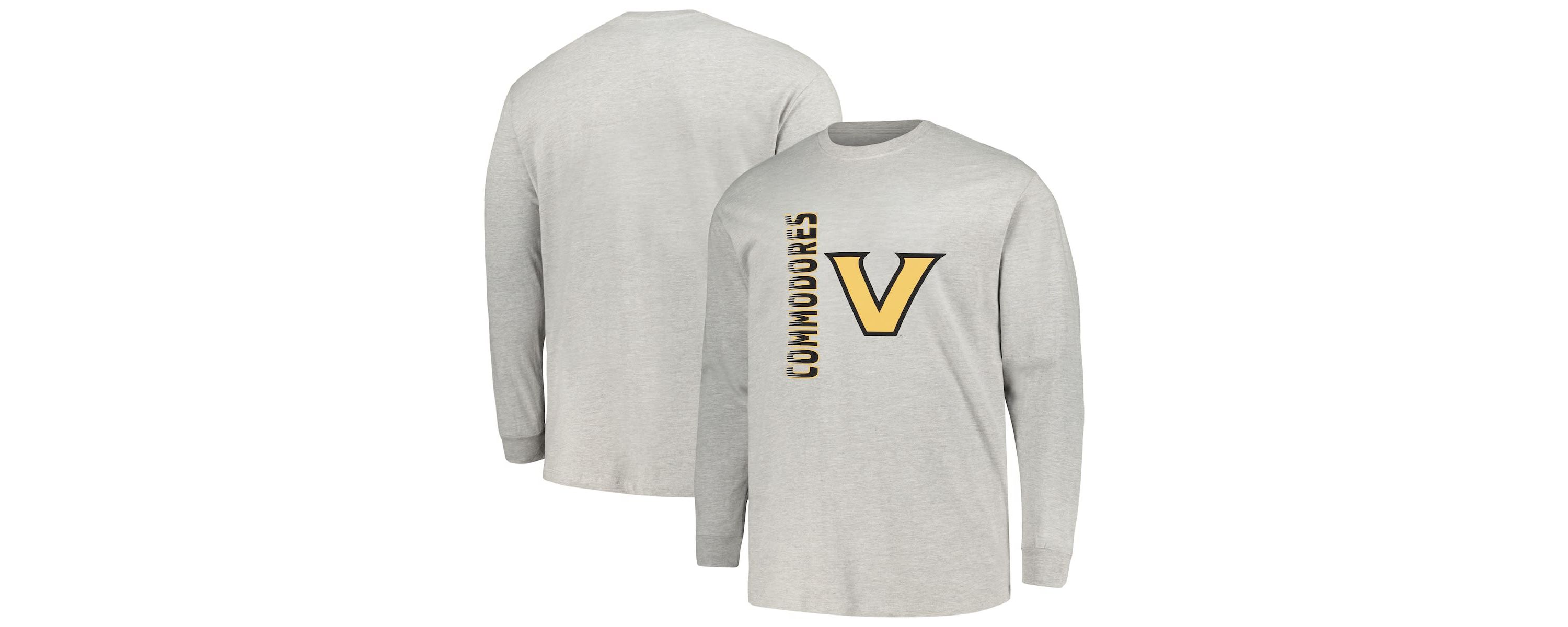 NCAA Vanderbilt Commodores Big & Tall Mascot Long Sleeve T-Shirt