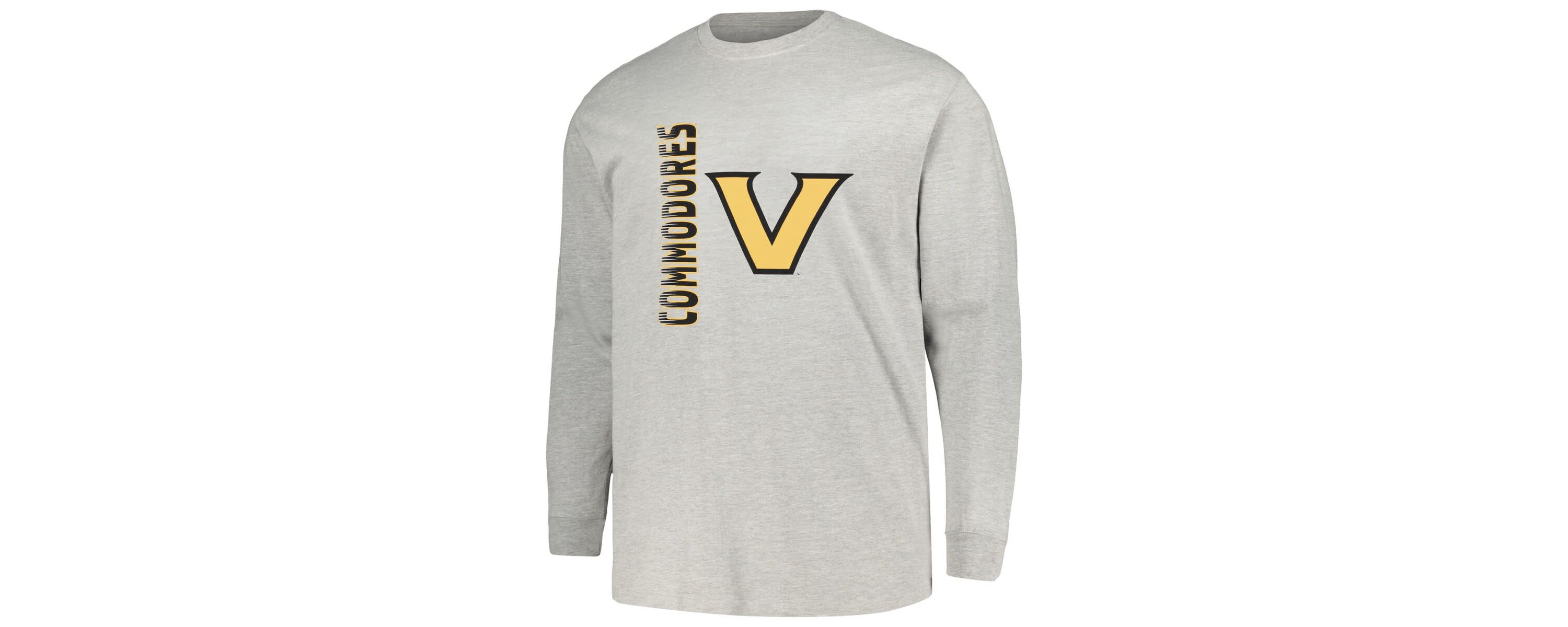 NCAA Vanderbilt Commodores Big & Tall Mascot Long Sleeve T-Shirt
