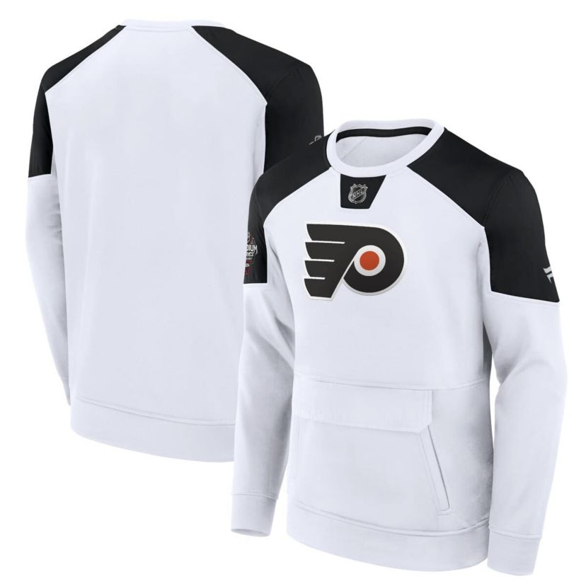 NHL Fanatics Philadelphia Flyers 2024 NHL Stadium Series Authentic Pro Fleece Logo Pullover Sweatshirt
