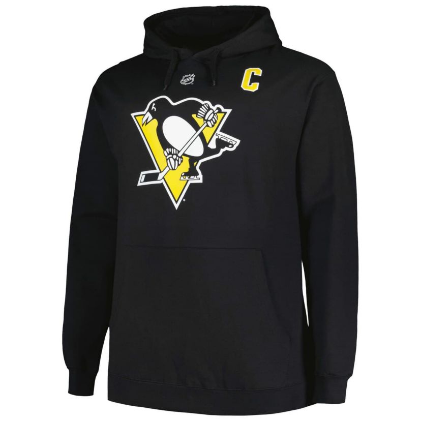 NHL Sidney Crosby Pittsburgh Penguins Big & Tall Name & Number Pullover Hoodie