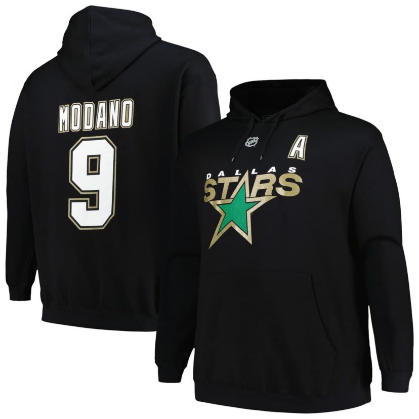 NHL Mike Modano Dallas Stars Name & Number Pullover Hoodie