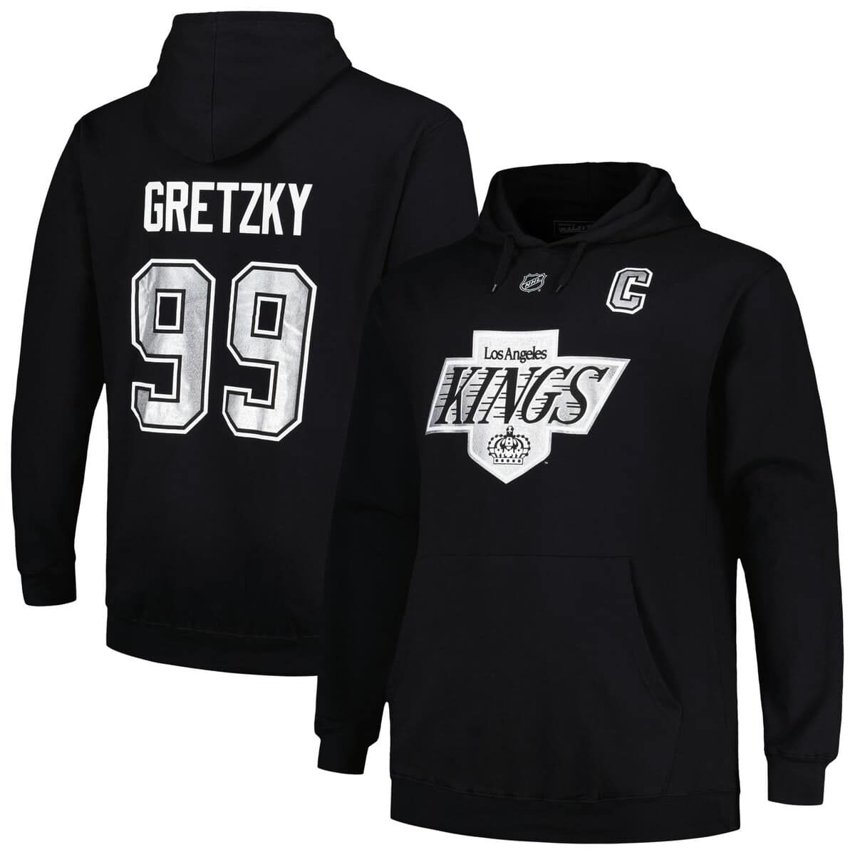 NHL Wayne Gretzky Los Angeles Kings Name & Number Pullover Hoodie