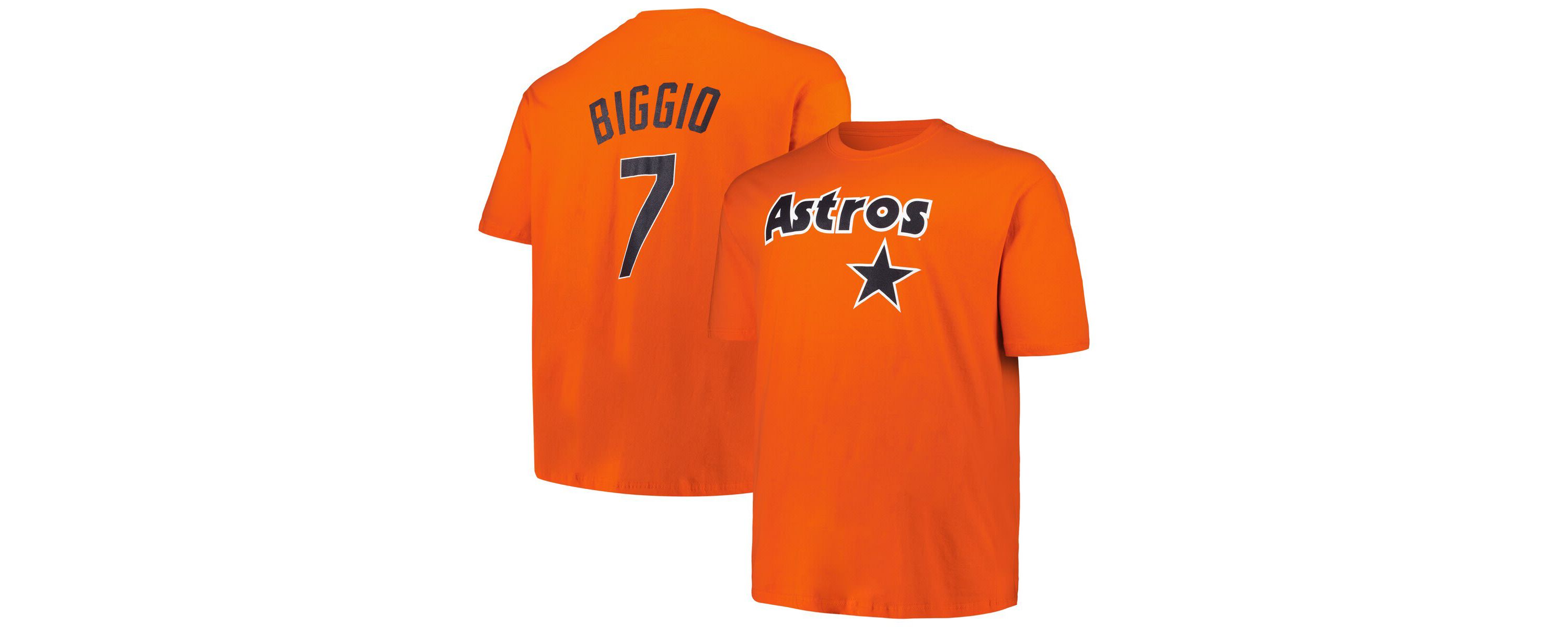 MLB Craig Biggio Houston Astros Big & Tall Cooperstown Collection Player Name & Number T-Shirt