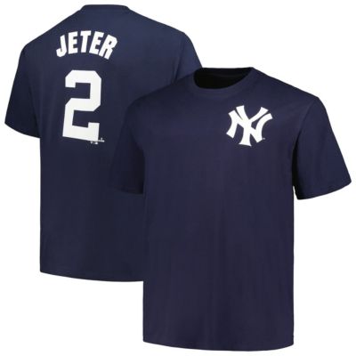 Men's MLB Fanatics Derek Jeter New York Yankees Big & Tall Name & Number T-Shirt, Navy Blue, 4XL Tall