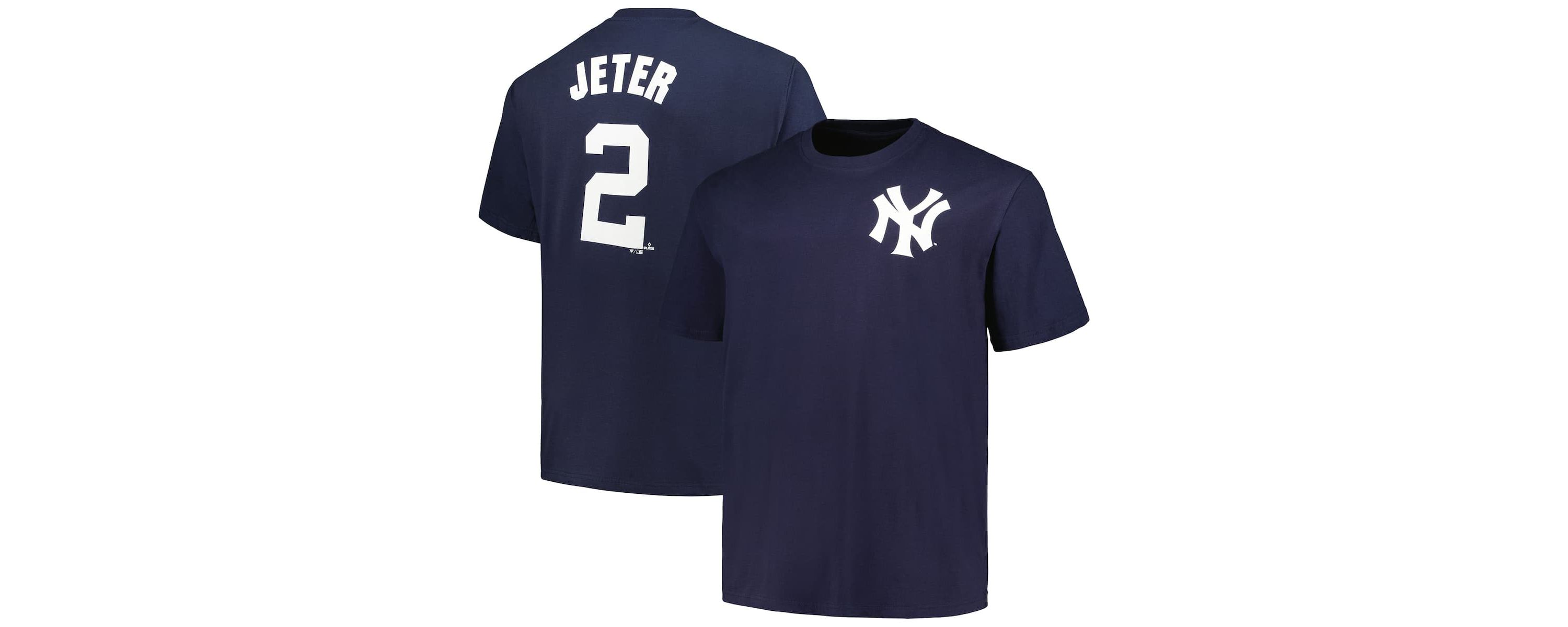 MLB Fanatics Derek Jeter New York Yankees Big & Tall Name & Number T-Shirt