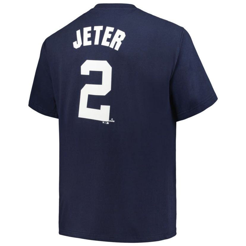 MLB Fanatics Derek Jeter New York Yankees Big & Tall Name & Number T-Shirt