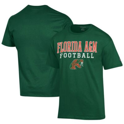 Champion Men's NCAA Florida A&M Rattlers Football Jersey T-Shirt, Green, 3XL