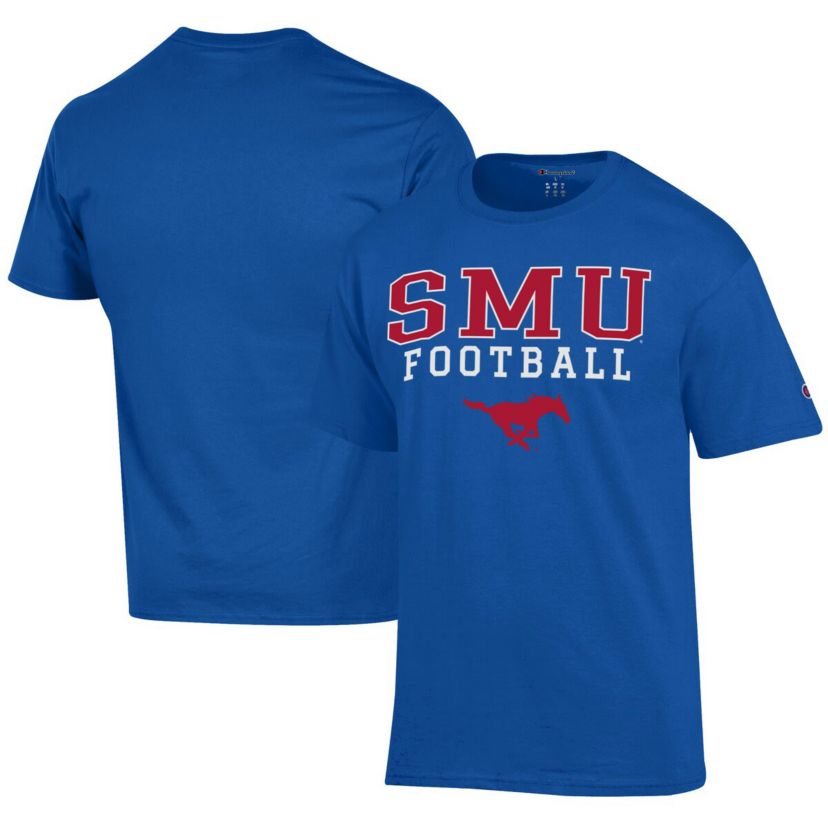 NCAA SMU Mustangs Football Jersey T-Shirt