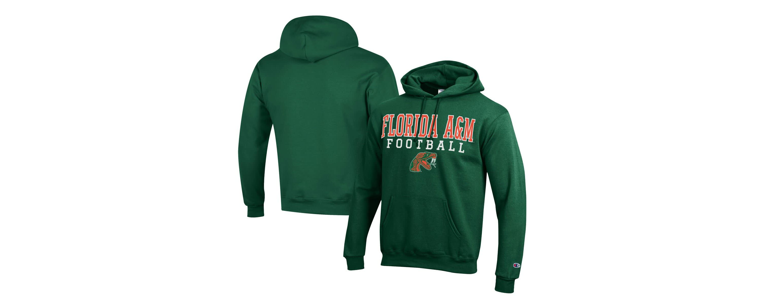 NCAA Florida A&M Rattlers Football Eco Powerblend Pullover Hoodie