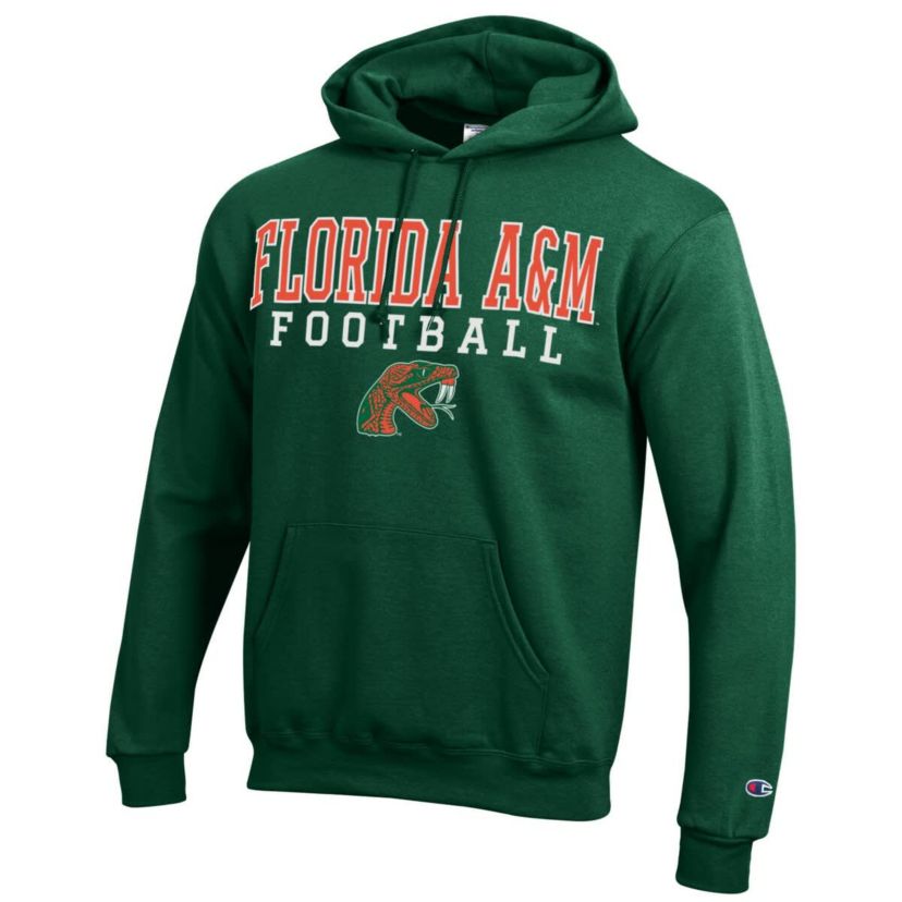 NCAA Florida A&M Rattlers Football Eco Powerblend Pullover Hoodie
