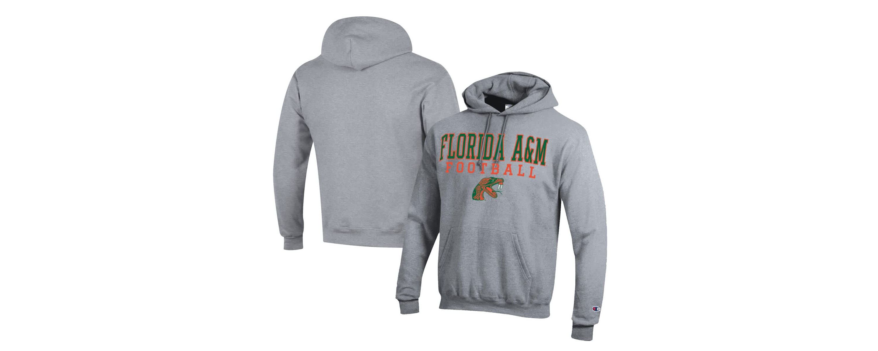 NCAA Florida A&M Rattlers Football Eco Powerblend Pullover Hoodie