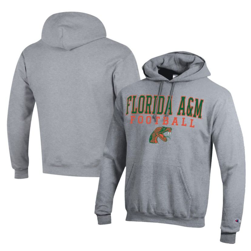 NCAA Florida A&M Rattlers Football Eco Powerblend Pullover Hoodie