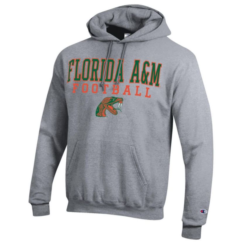 NCAA Florida A&M Rattlers Football Eco Powerblend Pullover Hoodie