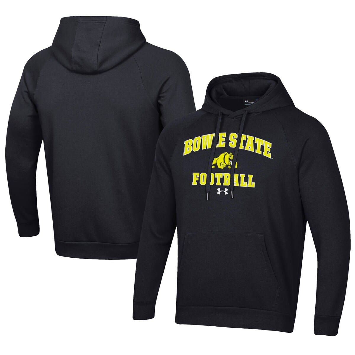 NCAA Under Armour Bowie State Bulldogs Football All Day Fleece Pullover Hoodie